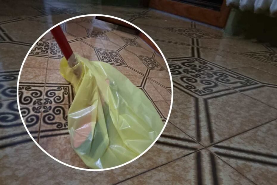 Mettre un sac en plastique sur le balai, toutes les femmes au foyer le font : sauf les aspirateurs