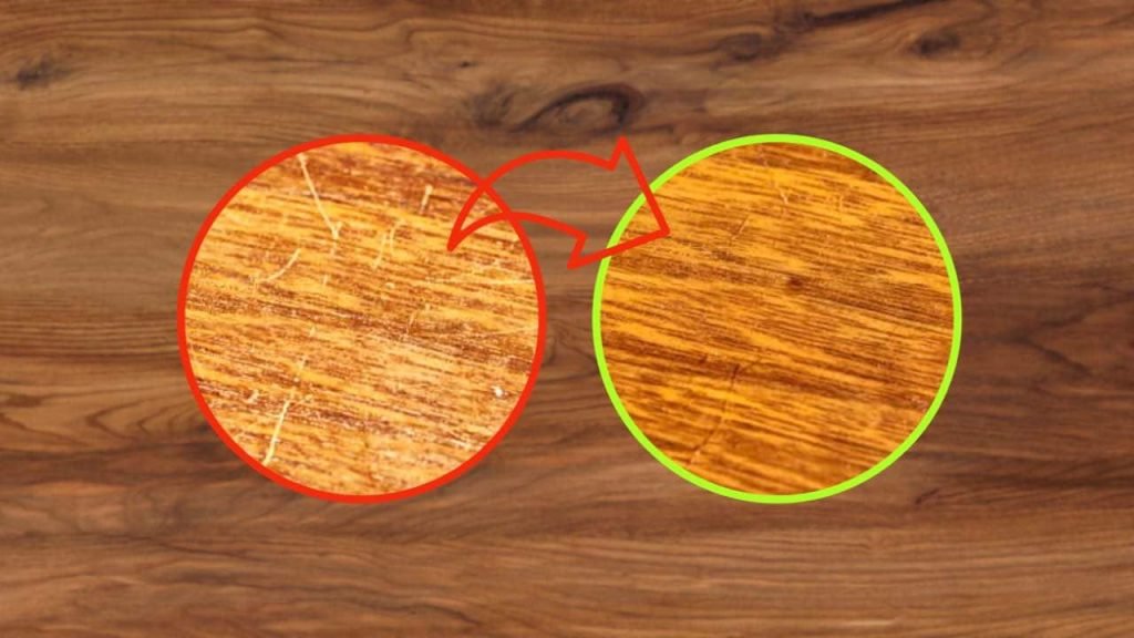 C’est ce qui enlève toutes les rayures des meubles en bois, 2 ingrédients simples suffisent