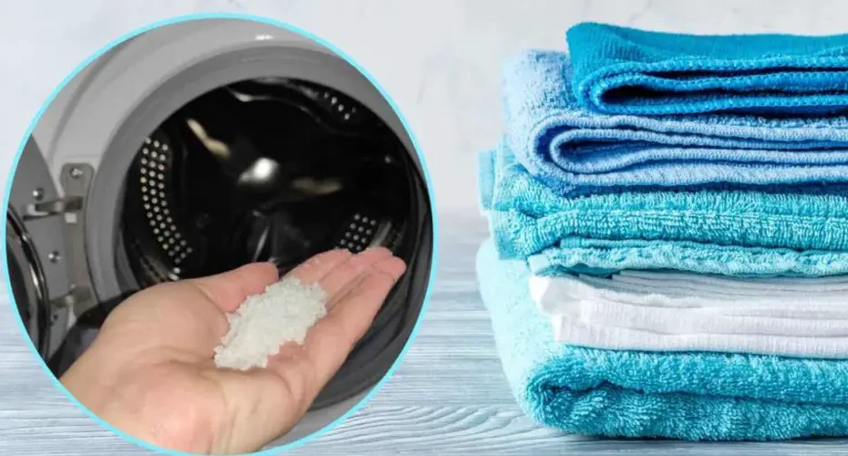 Le linge dans la machine à laver, pas avec du sel fin : utilisez une poignée de gros sel et vous verrez le résultat !