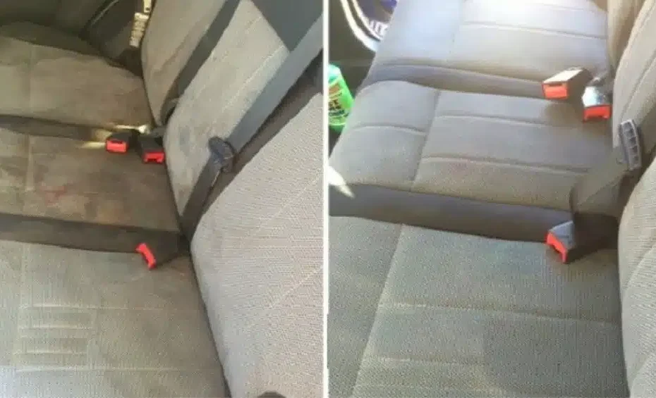 Testez ce nettoyant non toxique pour la tapisserie de voiture