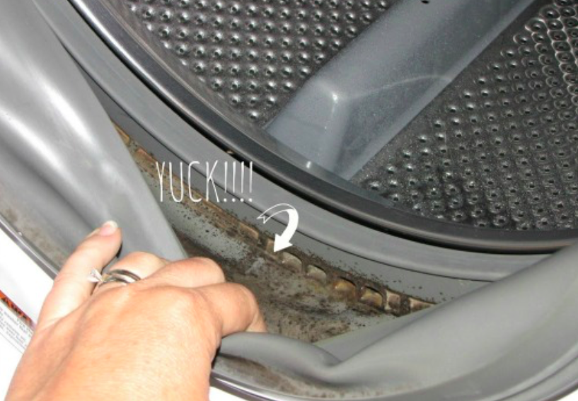 L’astuce qui garantit la propreté de la garniture de la porte de la machine à laver!
