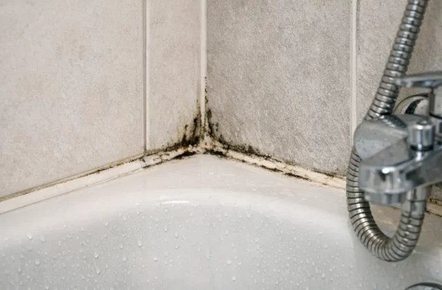 Pour nettoyer du silicone moisi autour d’une baignoire, douche, lavabo ou carrelage