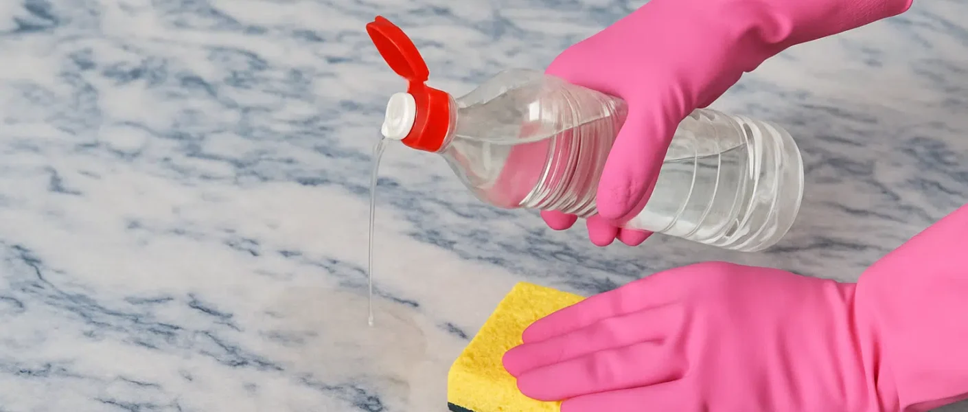 Tu nettoies tout avec du vinaigre blanc ? C&rsquo;est une grave erreur sur ces surfaces, qui ne le supportent vraiment pas (tu vas les abîmer à coup sûr !).