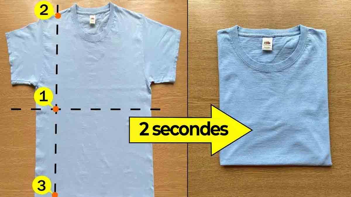 Comment plier une chemise en 2 secondes