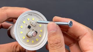 Prenez un Vieux Clou et Réparez Toutes les Lampes LED de Votre Maison ! Façon Facile de Réparer les