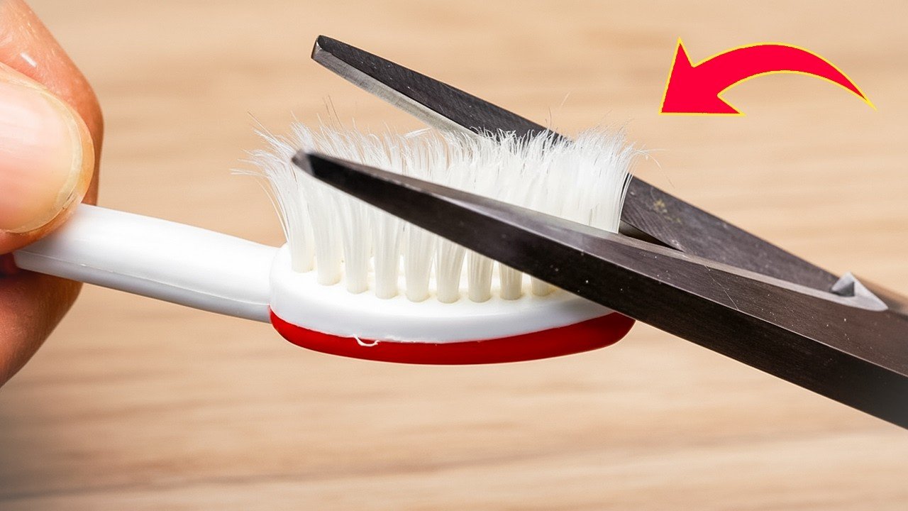 Coupez les poils de votre brosse à dents ! Tous les foyers en ont besoin et personne ne le fait ! 😱
