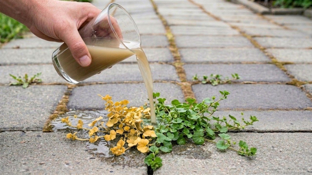 Ce produit élimine toutes les mauvaises herbes en une seule journée ! Elles ne repoussent plus.