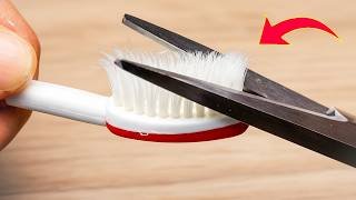 Coupez les poils de votre brosse à dents ! Tous les foyers en ont besoin et personne ne le fait ! 😱
