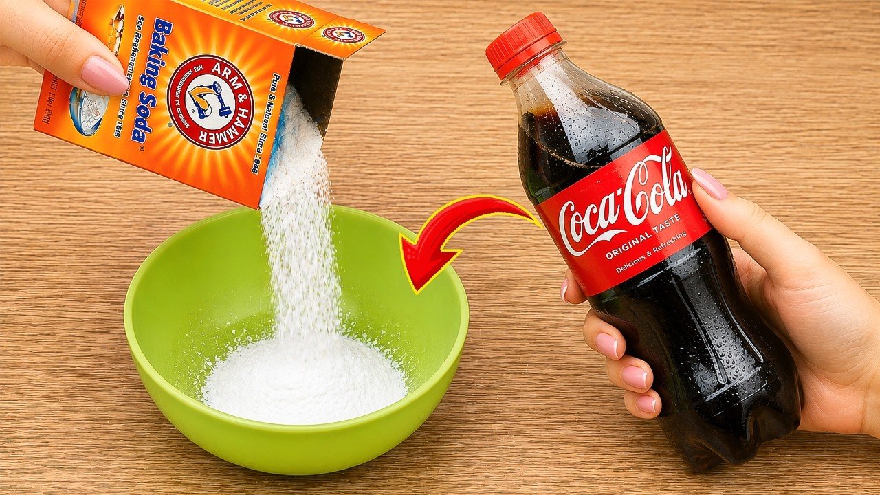 Mélangez du bicarbonate de soude avec du Coca-Cola… La suite va vous surprendre ! | Bricolage créat